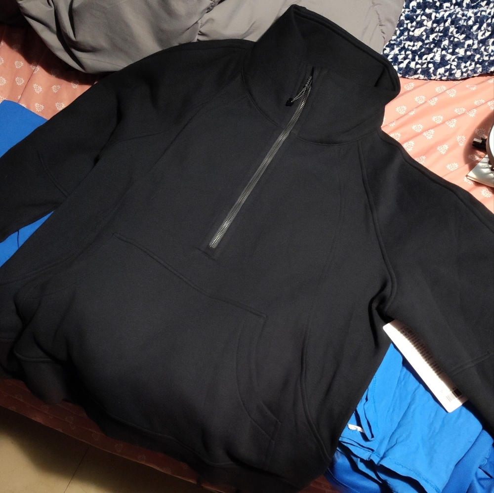 Lululemon oversized funnel neck half zipped sweater brand new with tag